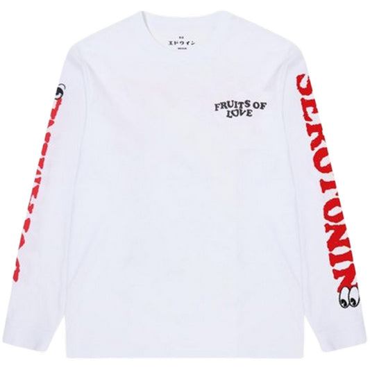Camiseta Hombre Edwin - Fruits Of Love Ts Ls - Blanco