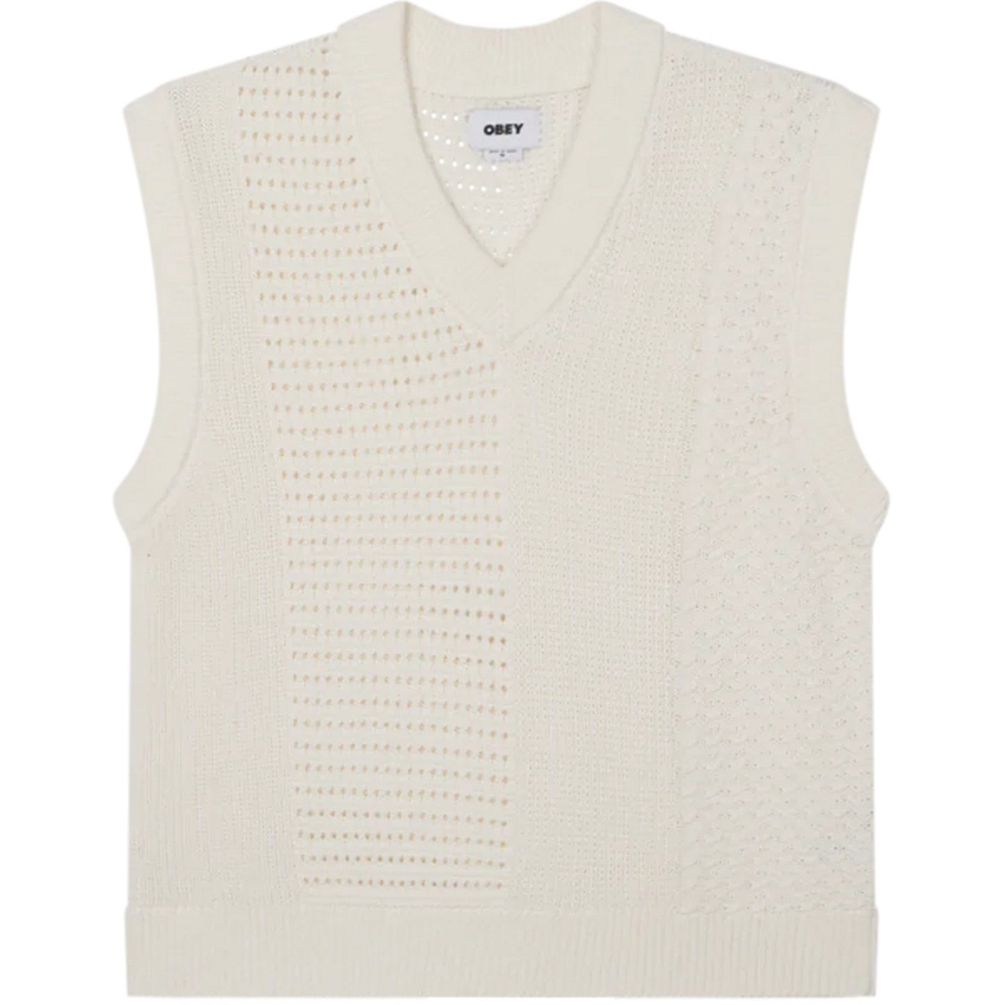 Gilet Uomo Obey - Garret Sweater Vest - Bianco