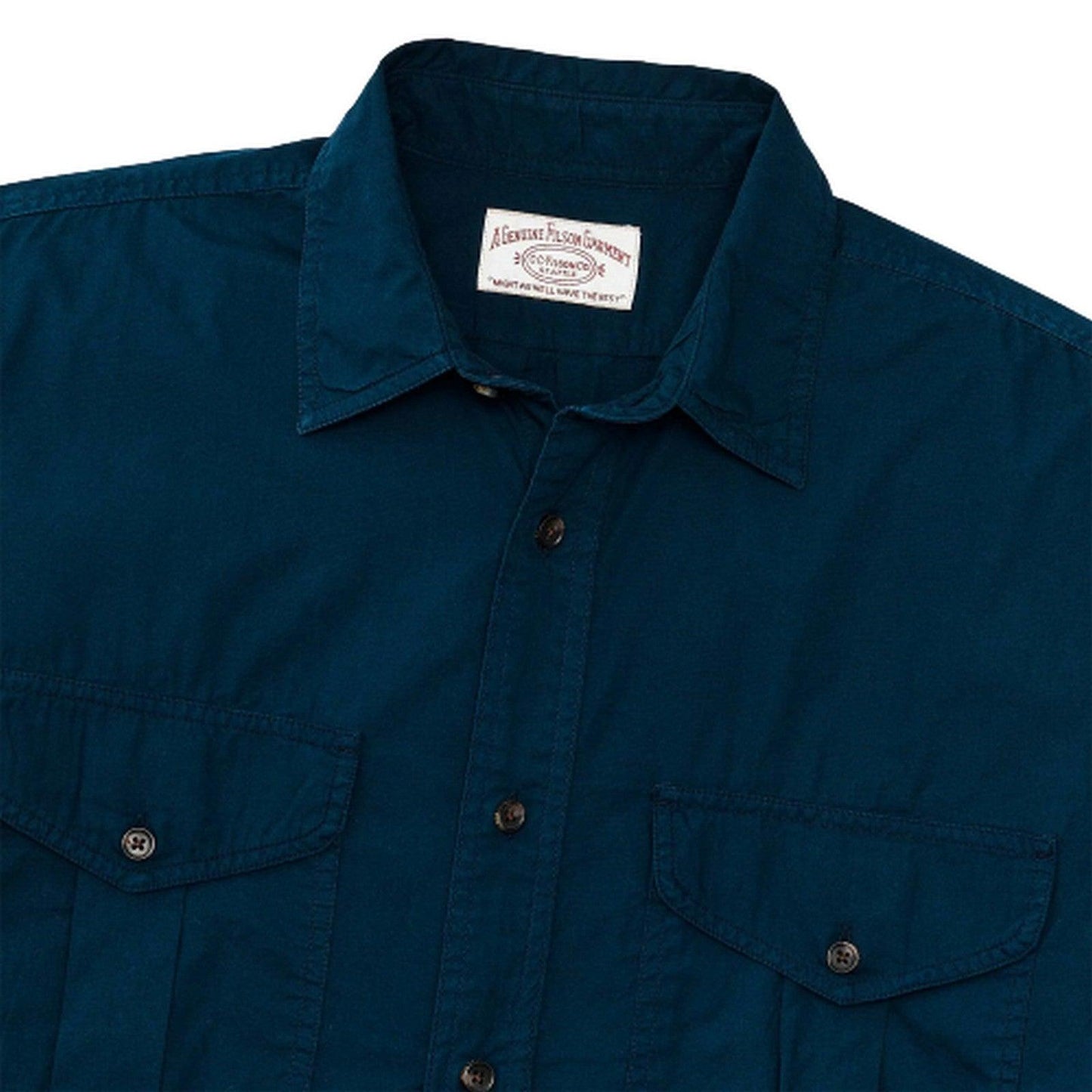 Camicie casual Uomo Filson - Washed Feather Cloth Shirt Yd Feathercloth - Blu