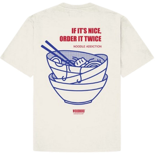 T-shirt Uomo Woodbird - WBBaine Noodle Tee - Bianco