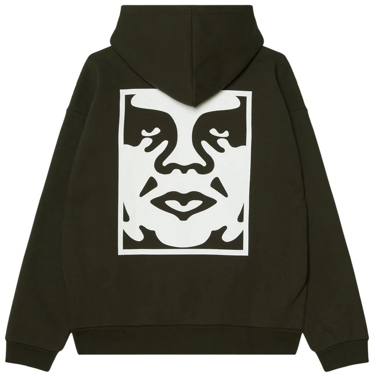 Felpe con cappuccio Uomo Obey - Bold Icon Extra Heavy Hood Fleece - Verde