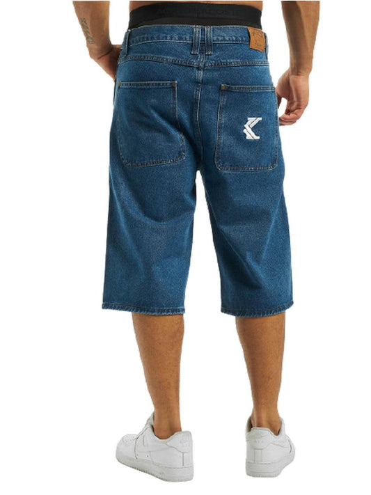 Męskie bermudy Karl Kani - Kk Denim Shorts - Niebieski