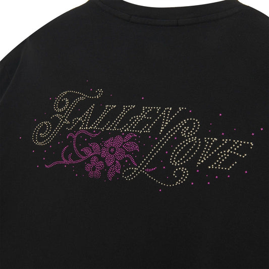 T-shirt Uomo Iuter - Fallen Love Ribbed Tee - Nero