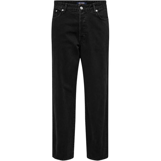 Only & Sons Jeans pour hommes - Onsfive Baggy Black 2619 Tai Dnm - Noir