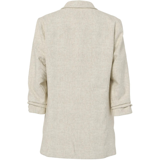 Pieces Women's Jackets - Pcpia Bosella Blazer Wvn Noos - White