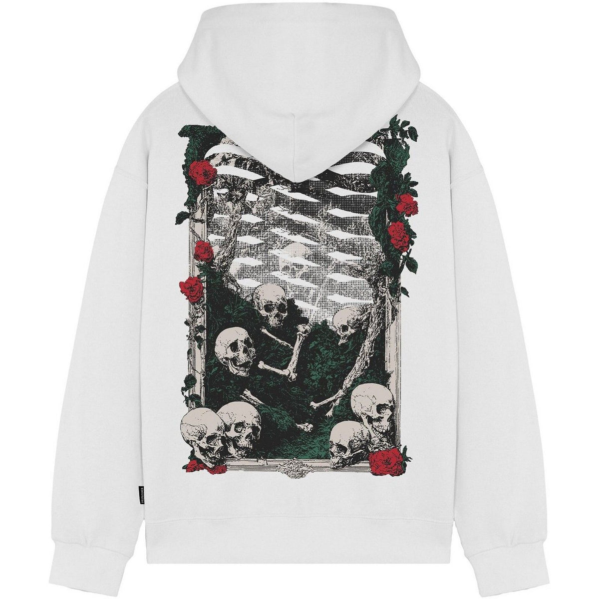 Felpe con cappuccio Uomo Propaganda - Hoodie Ribs Blossom - Bianco