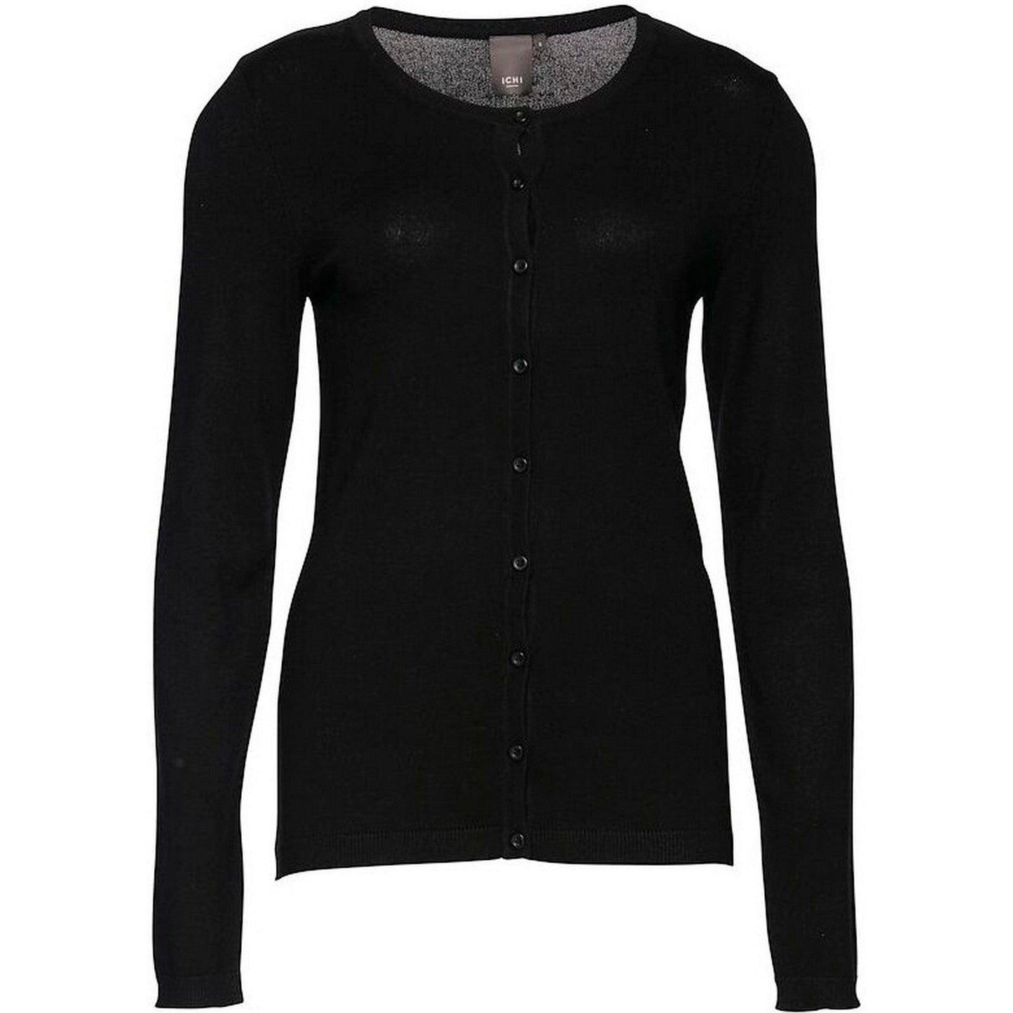 Cardigan Donna Ichi - Ihmafa Round Ca - Nero