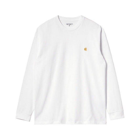 Carhartt Wip Chemises à manches longues pour hommes - L/S Chase T-Shirt - Blanc