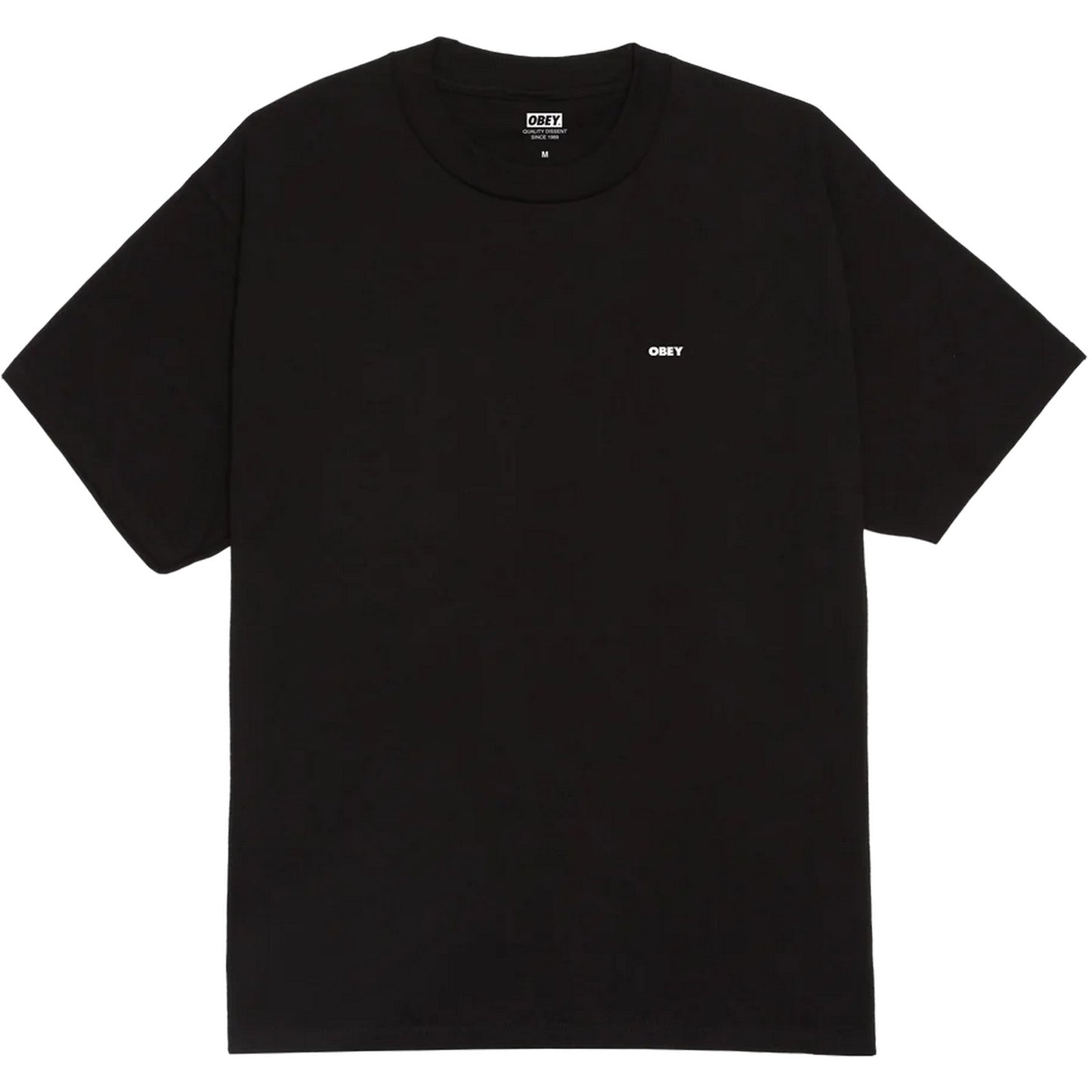T-shirt Uomo Obey - Obey Icon Stencil Flame Tee - Nero