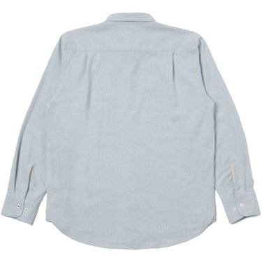 Universal Works Chemises décontractées pour hommes - Chemise à poche carrée - Bleu