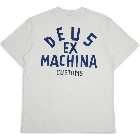 Camiseta Deus Ex Machina Hombre - Pisstin Tee - Blanco