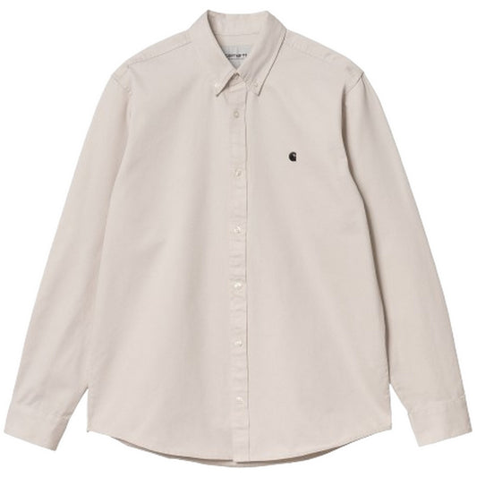 Carhartt Wip Chemises décontractées pour hommes - L/S Madison Shirt - Gris