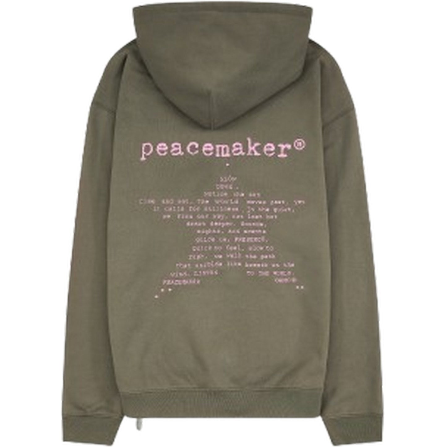 OAMC Peacemaker Sweats à capuche pour hommes - Coupe ample à capuche imprimé étoiles - Gris