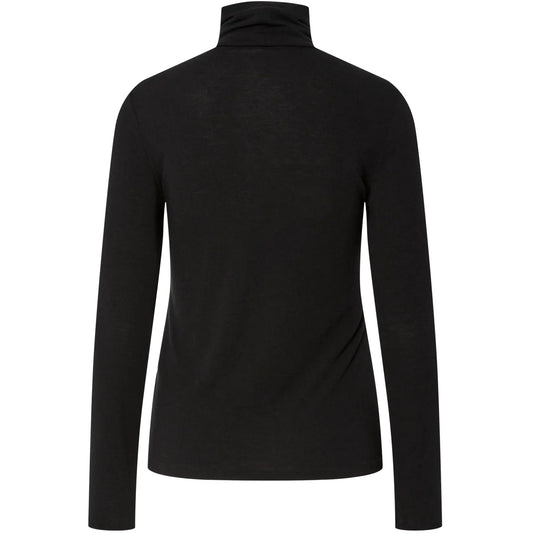Canotte e top Donna Pieces - Pcmaria Ls Rollneck Top Jrs Noos Bc - Nero