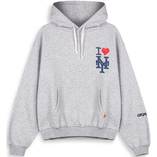 Męskie bluzy z kapturem Grmy - Grimey Boys Vintage Hoodie - Szare