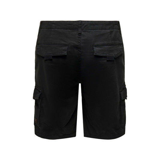 Short cargo Onsdean-Mike Life 0032 Only & Sons pour hommes - Noir