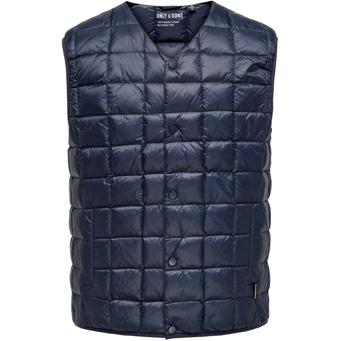 Gilet Uomo Only & Sons - Onsgavin Light Down Vest Otw - Blu