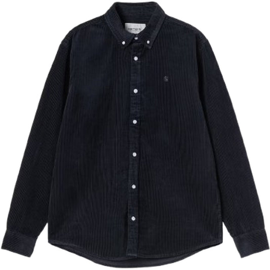 Camicie casual Uomo Carhartt Wip - L/S Madison Cord Shirt - Blu