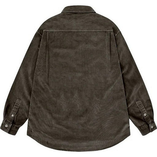 Camicie casual Uomo KAPPY DESIGN - Pigment Corduroy Shirt - Marrone