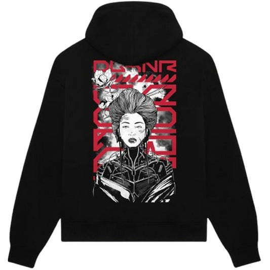 Sudaderas con capucha para hombre Dolly Noire - Sudadera con capucha Metal Gheisha - Negro