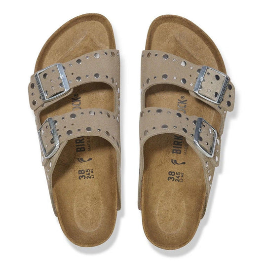 Birkenstock Sandales unisexes - Rivet Arizona - Beige
