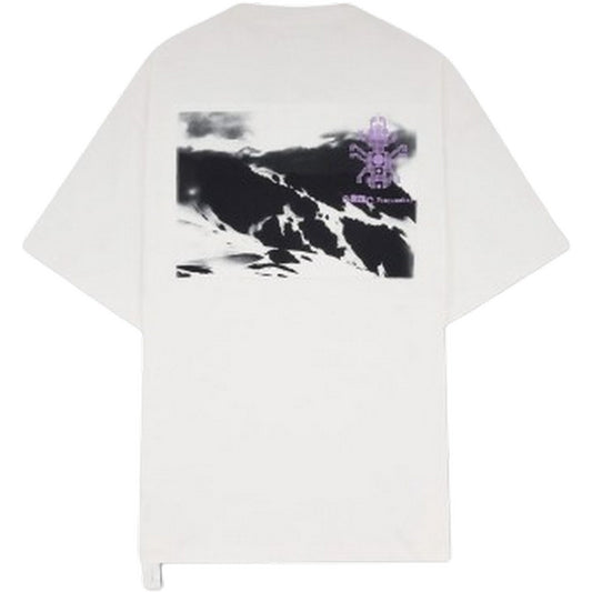 T-shirt Uomo OAMC Peacemaker - Pocket Tee Landscape Print - Bianco
