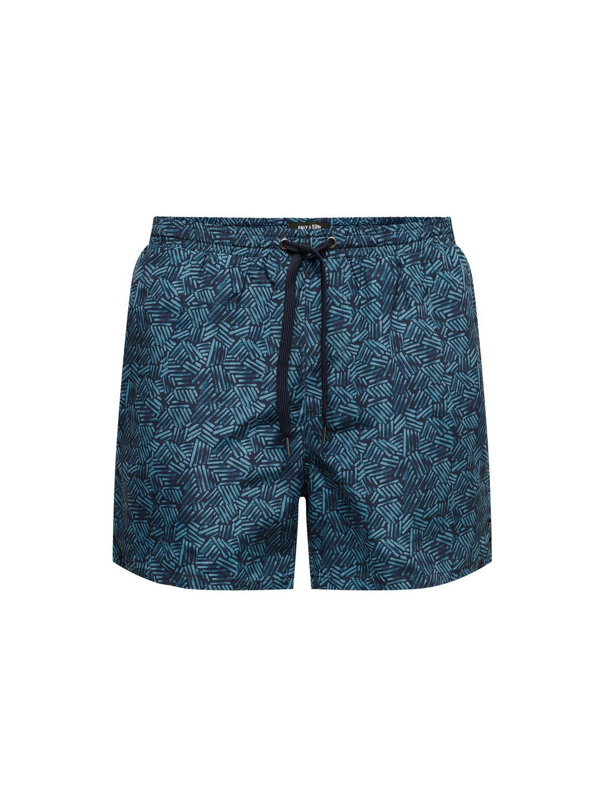 Pantaloncini e calzoncini Uomo Only & Sons - Onsted Swim Aop Gw 1838 - Blu