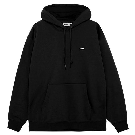 Obey Sudaderas con capucha para hombre - Obey World In Flames Fleece - Negro
