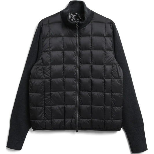 Piumini Unisex Taion - Hi Neck Knit/Down Jacket - Nero