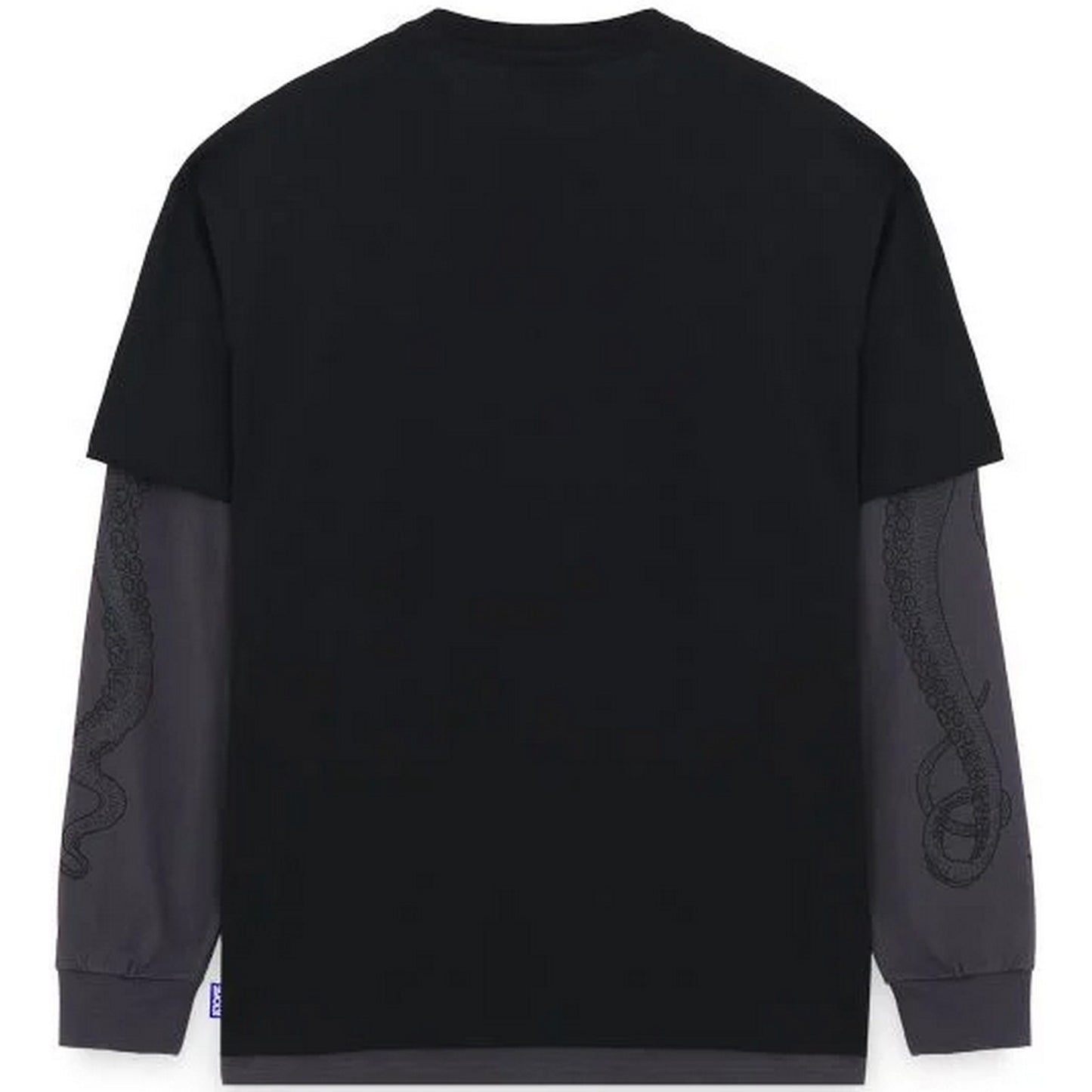 Maglie a manica lunga Uomo Octopus - Logo Double LS Tee - Nero