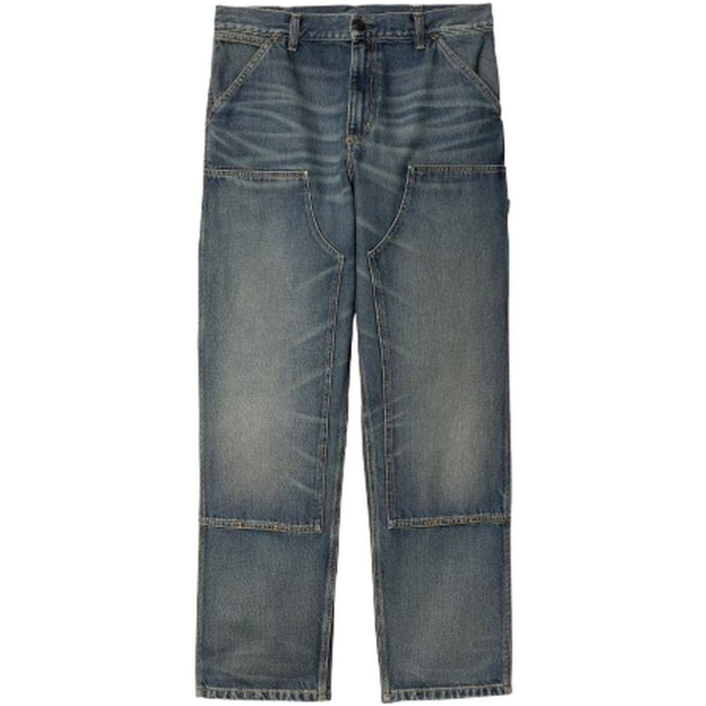 Pantaloni Uomo Carhartt Wip - Double Knee Pant - Blu