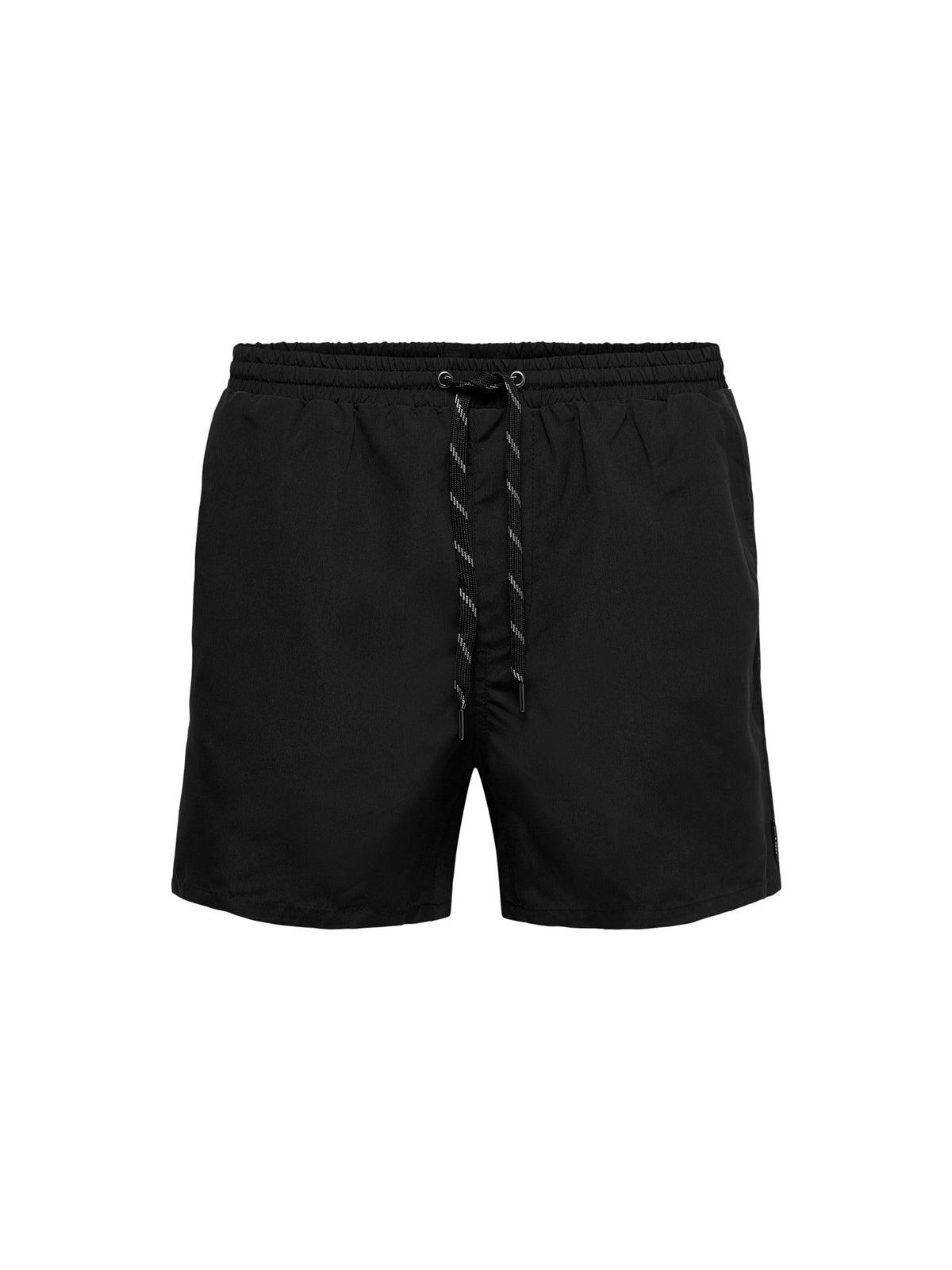 Only & Sons Herren-Shorts und Badeshorts – Onsted Swim Gw 1832 – Schwarz