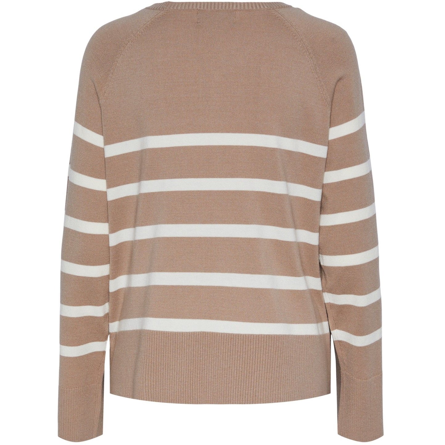 Pieces Swetry damskie - PCSia Ls Knit Noos Bc - brązowe