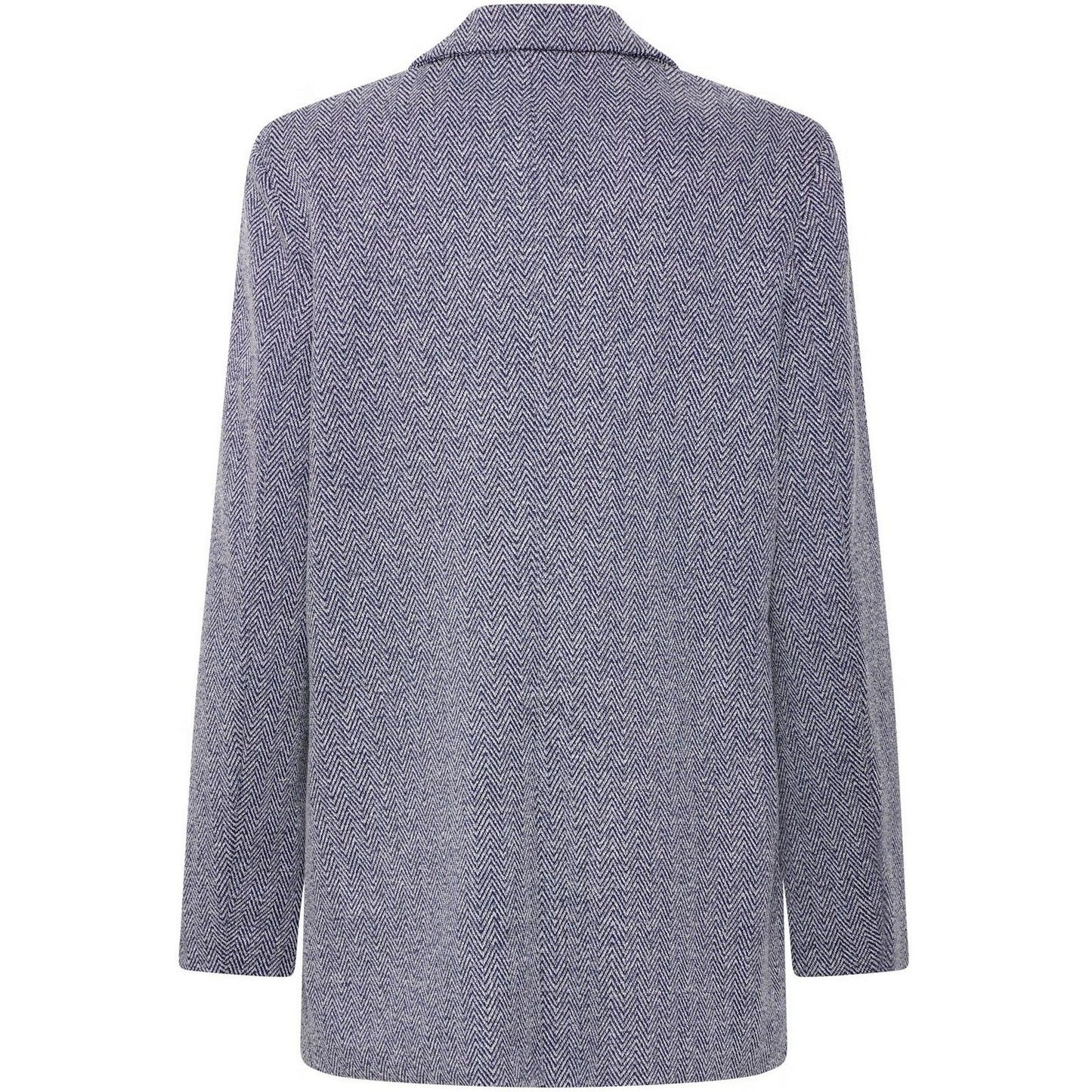 Giacche Donna Ichi - Ihkate Jacquard Oversize Bl - Blu