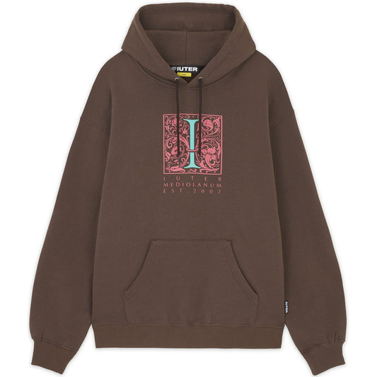 Bluzy męskie Iuter - Mediolanum Hoodie - Brązowe