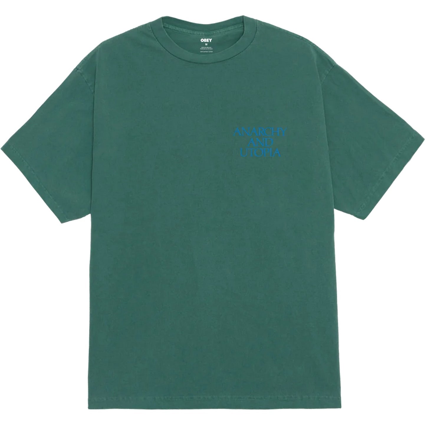 T-shirt Uomo Obey - Obey Anarchy & Utopia Tee - Verde