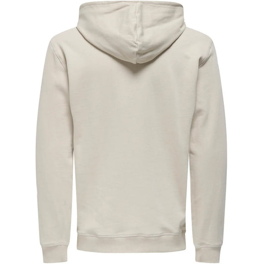 Only & Sons Herren-Kapuzenpullover – Onsdavid Reg Hoodie Sweat – Grau