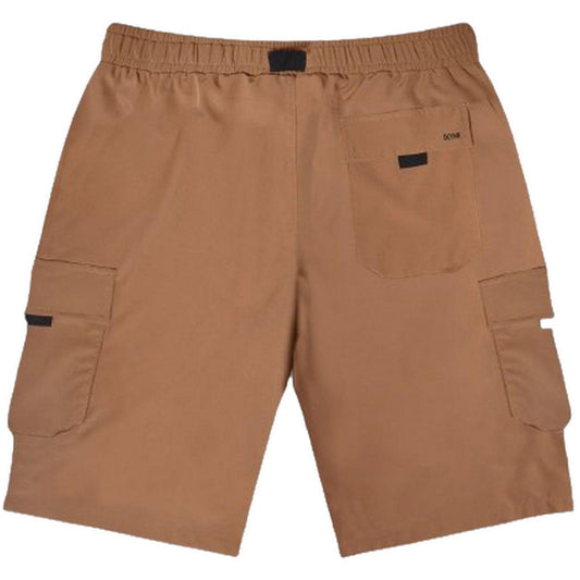 Dolly Noire Herren-Bermudashorts – Techno-Cargo-Shorts – Beige