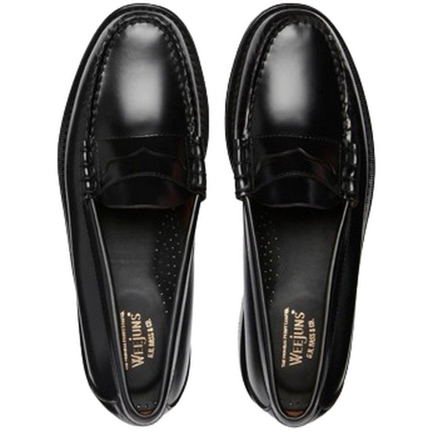 Mocassini Uomo G.H.Bass - Weejun Mens Heritage Larson Moc Pen - Nero