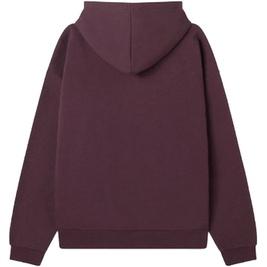 Męskie bluzy z kapturem Obey - Collegiate Extra Heavy Hood Ii Fleece - Fioletowe