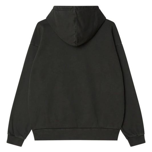 Obey Sudaderas con capucha para hombre - Polar con capucha de pigmento en minúsculas - Negro