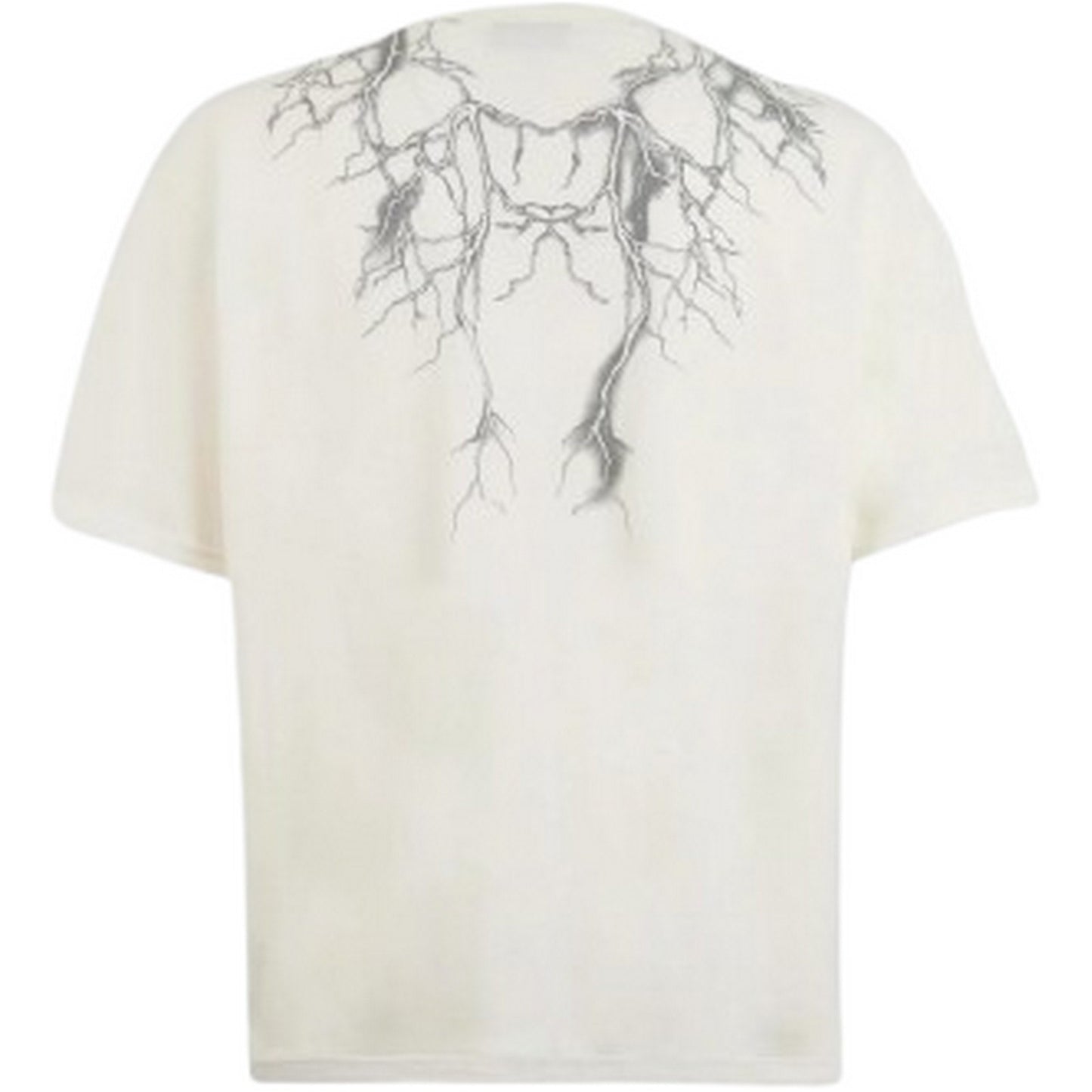 T-shirt Uomo Phobia - White T-Shirt With Front And White Reflective Ligh - Bianco