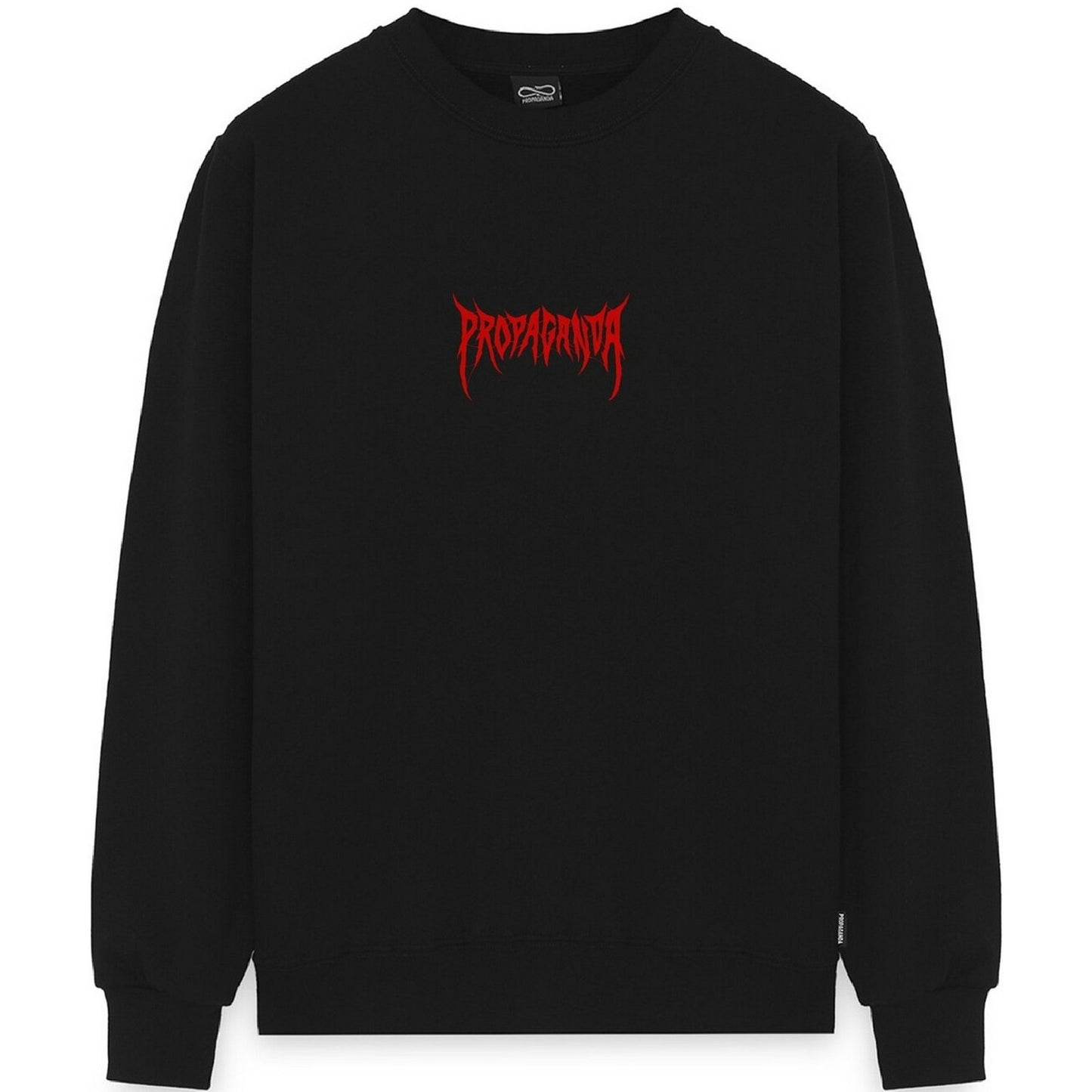 Felpe senza cappuccio Uomo Propaganda - Crewneck Ribs Spider - Nero
