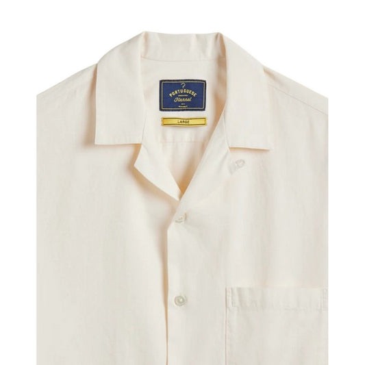 Camicie casual Uomo Portuguese Flannel - Embroidery Face - Bianco