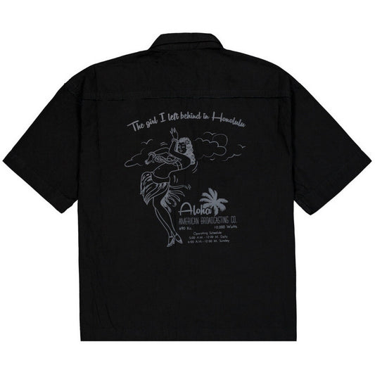 Alpha Industries Freizeithemden für Herren – Aloha Safari Shirt – Schwarz