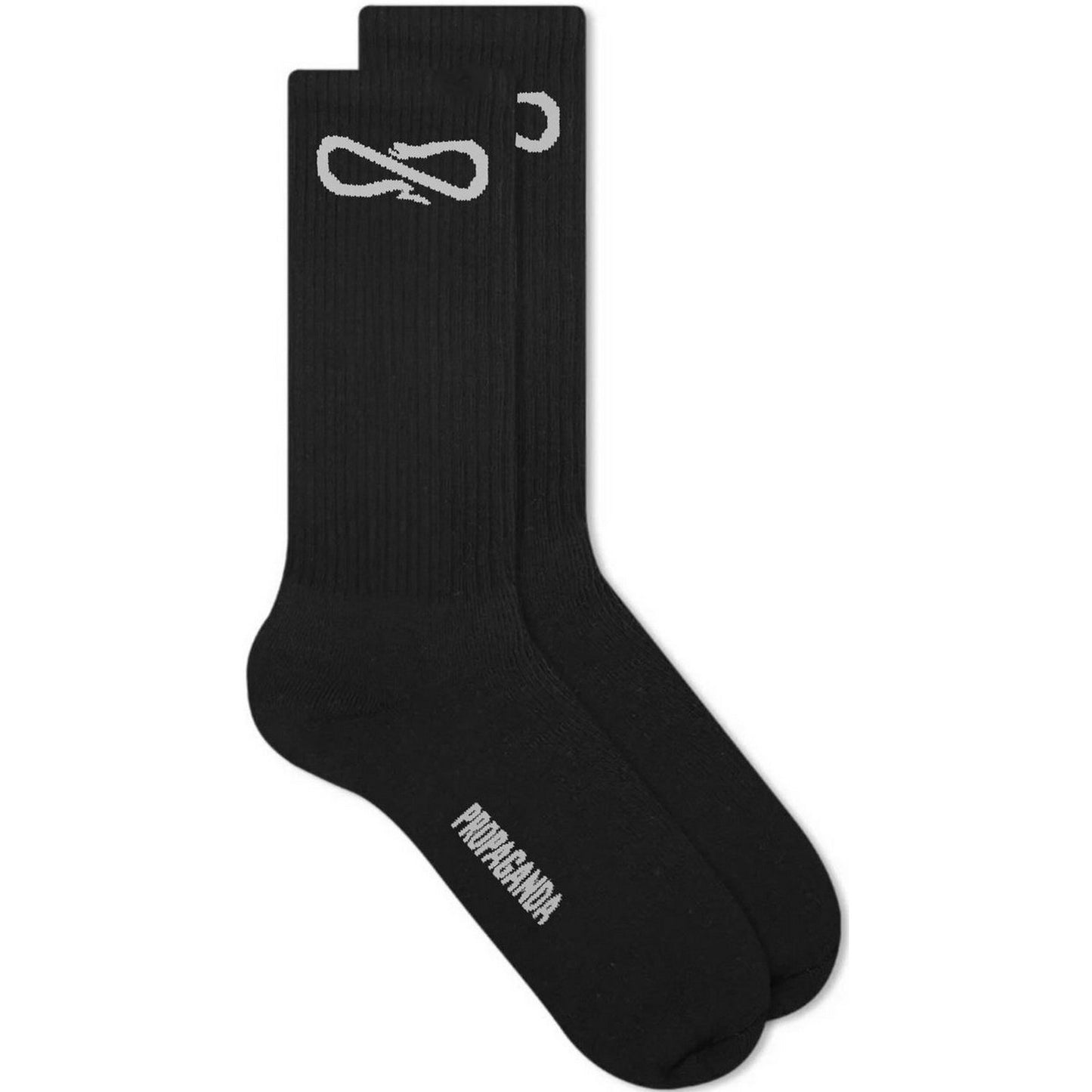 Calze Unisex Propaganda - Socks Logo - Nero
