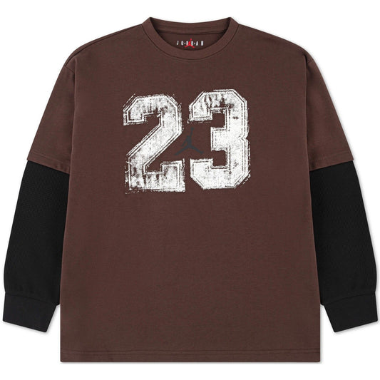 T-shirt Ragazzi Unisex Jordan - Jdb Mvp 23 2Fer Tee - Marrone