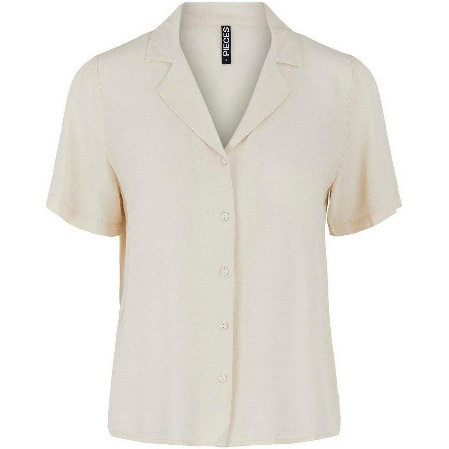 Camicie Donna Pieces - Pcolvia Ss Top Noos - Beige