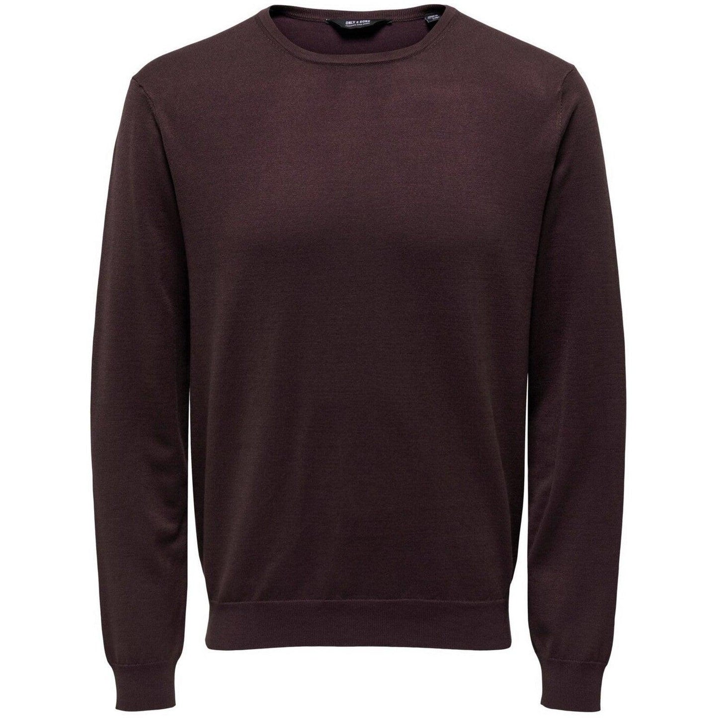 Maglioni Uomo Only & Sons - Onswyler Life Ls Crew Knit Noos - Bordeaux