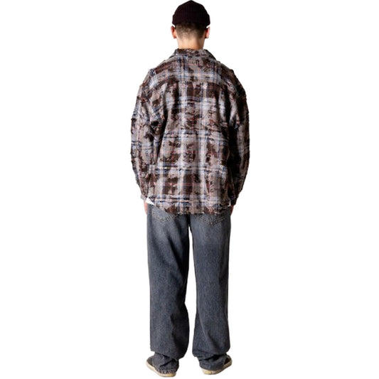 Camisas informales para hombre Woodbird - Camisa rasgada Wbjong - Marrón